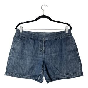 LOFT Jean Shorts Size 8 Womens Jorts Blue Inseam 5.5"